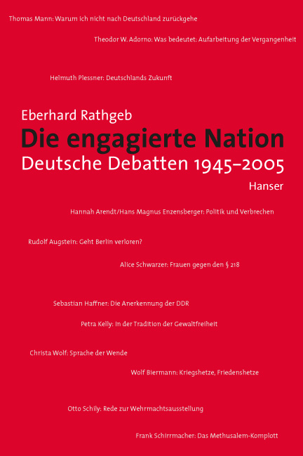 »Eberhard Rathgeb: Die engagierte Nation«, Buchumschlaggestaltung – Sachbücher